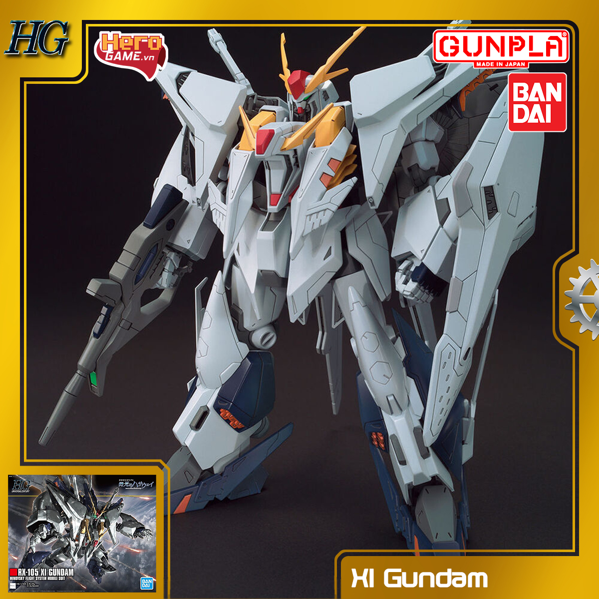 Mô hình Gundam HG 1/144 RX-105 XI Gundam - Bandai - GDHG0037