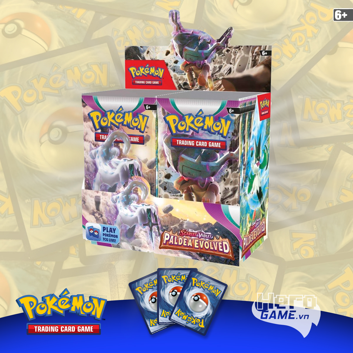 Thẻ bài TCG Pokemon Scarlet & Violet Paldea Evolved Booster Box