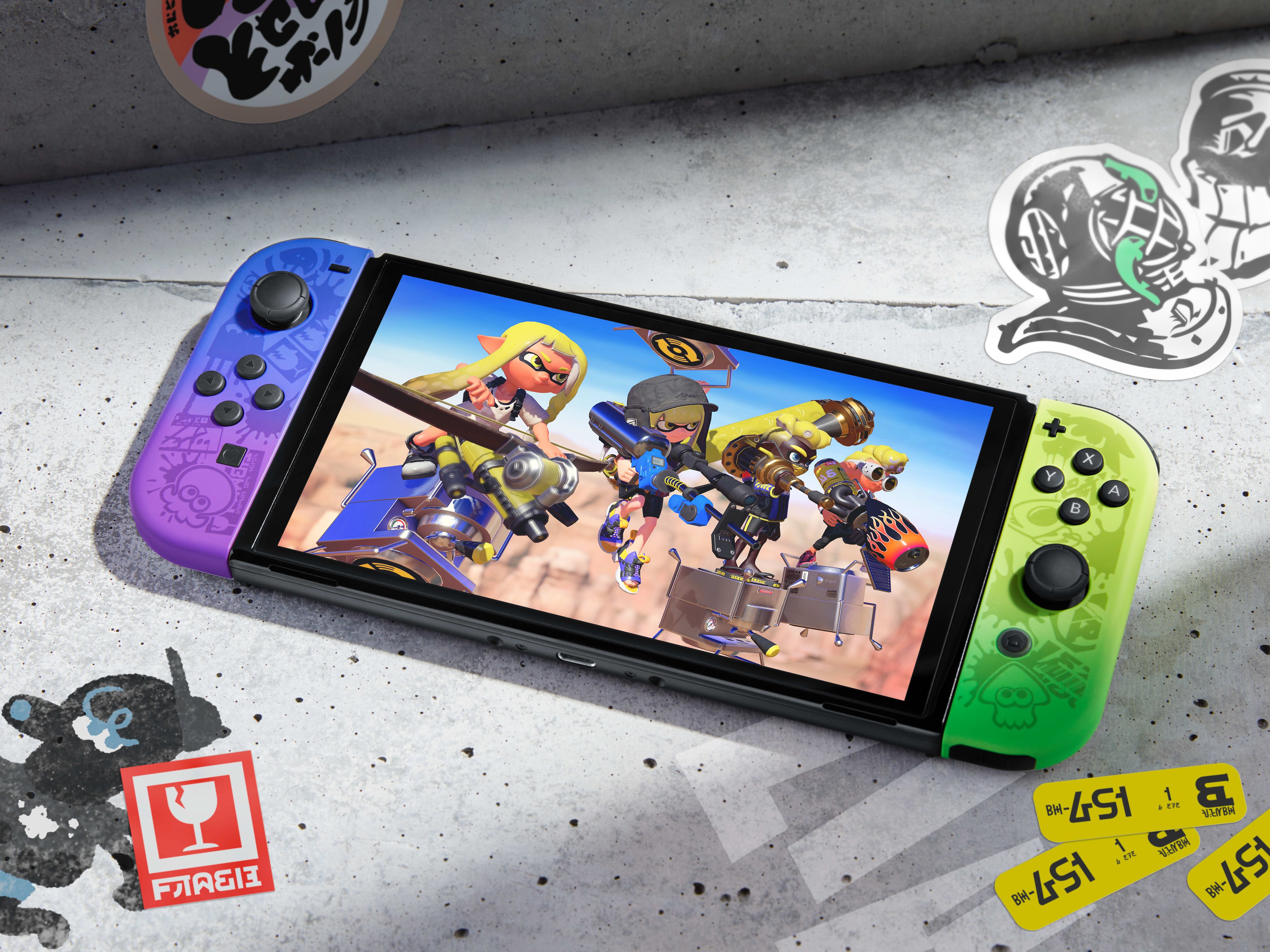 Máy Nintendo Switch OLED Splatoon Edition HACK Mod Chip – Chính hãng Bảo Hành 12 Tháng