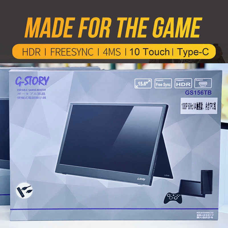G Story Man Hinh Cảm ứng Di động Gaming 15 6 Inch Fullhd Hdr Type C Sieu Mỏng Gs156tb
