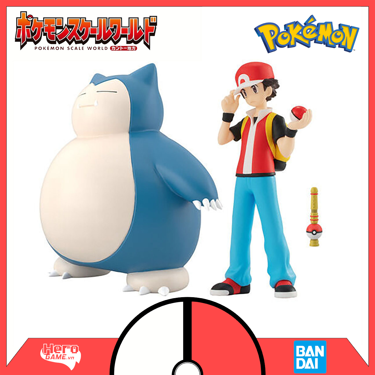 Red & Snorlax & Pokemon Flute