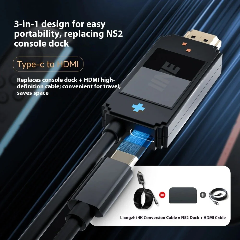 Giới Thiệu Cáp xuất hình 4K Video Adaptor cho Nintendo Switch/PC Handheld L1217 - IINE