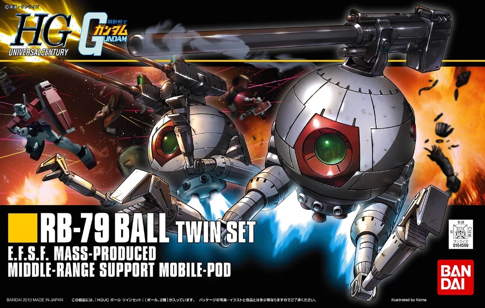 Mô hình Gundam HG 1/144 RB-79 Ball Twin Set - Bandai