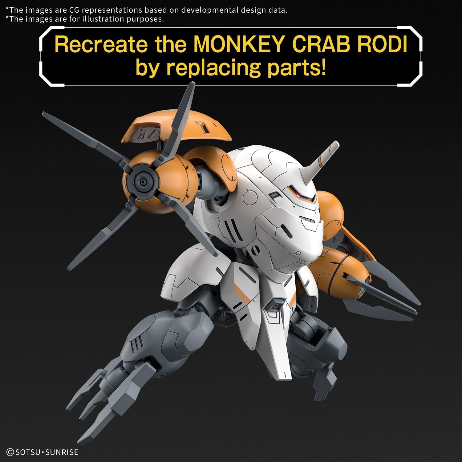 Mô hình Gundam HG 1/144 598'S Monkey Rodi/ Monkey Crab Rodi - Bandai