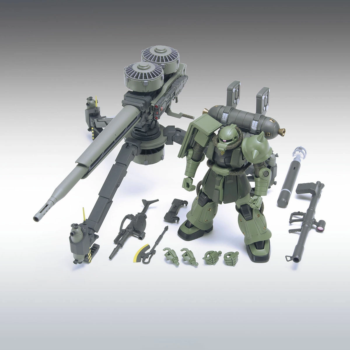 Mô hình Gundam HG 1/144 MS-06 Zaku II & Big Gun Set (Thunderbolt Ver.) - Bandai
