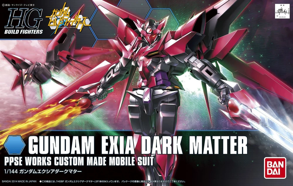 Giới Thiệu Mô hình Gundam HG 1/144 PPGN-001 Gundam Exia Dark Matter - Bandai