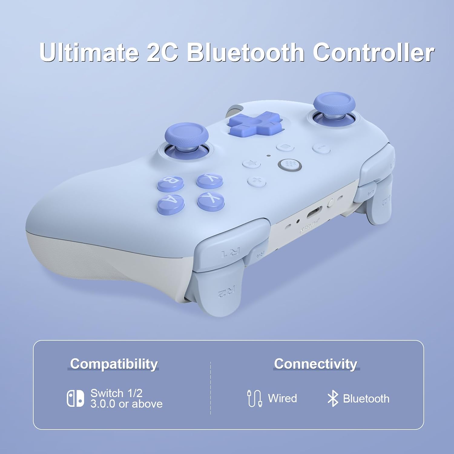 Giới Thiệu Tay cầm 8BitDo Ultimate 2C phiên bản màu blue cho Nintendo Switch 2 - 8BitDo
