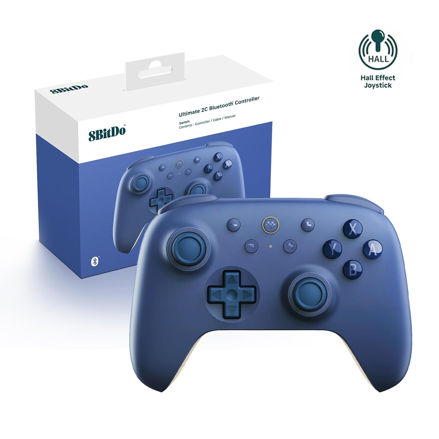 Giới Thiệu Tay Cầm 8BitDo Ultimate 2C phiên bản màu dark blue cho Nintendo Switch 2 - 8BitDo