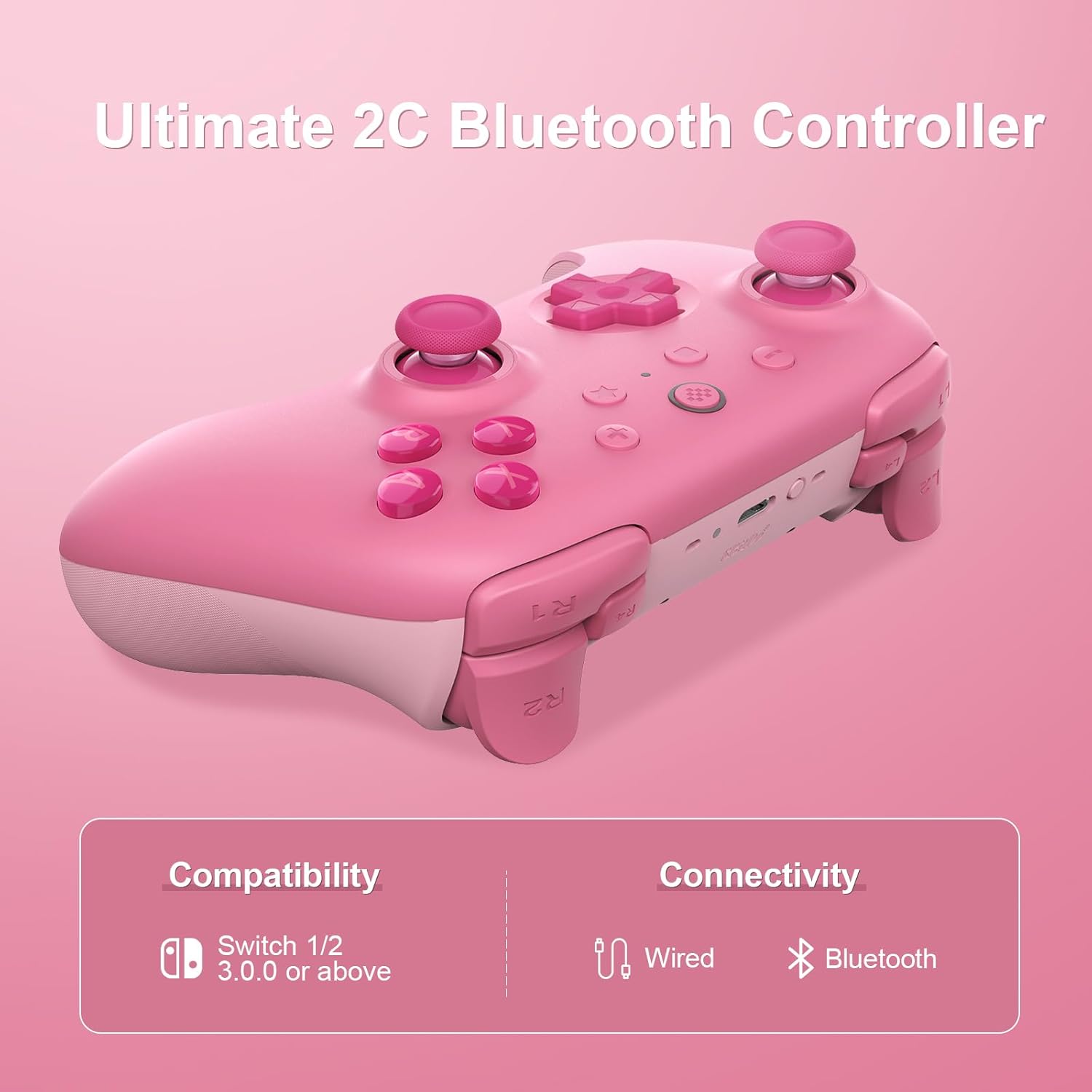 Giới Thiệu Tay cầm 8BitDo Ultimate 2C phiên bản màu pink cho Nintendo Switch 2 - 8BitDo