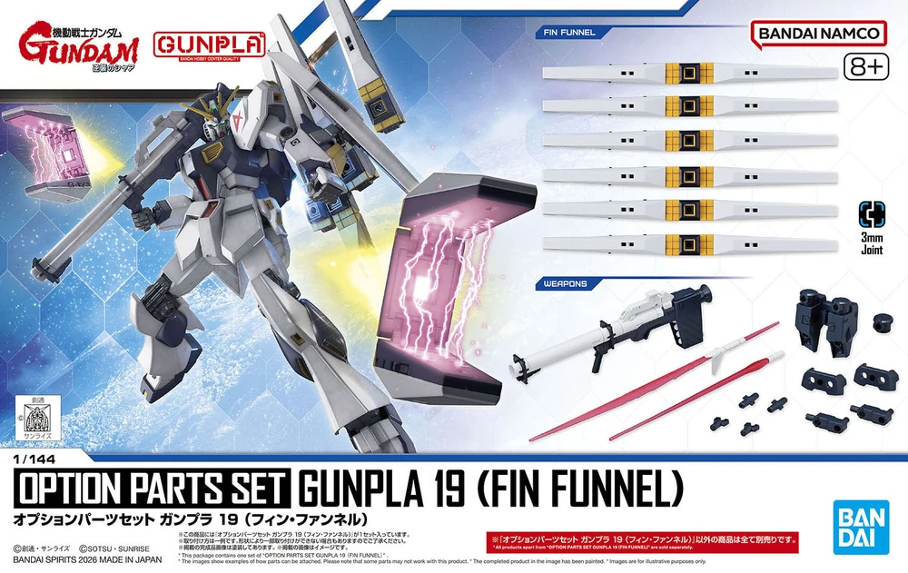 Giới Thiệu Option Parts Set Gunpla 19 (Fin Funnel) - Bandai