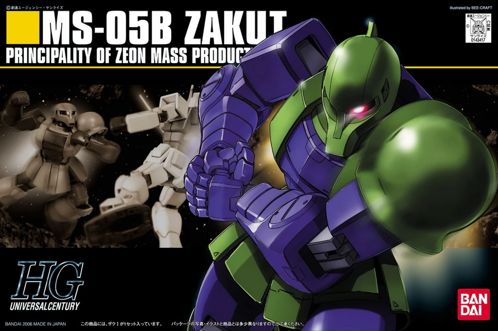 Mô hình Gundam HG 1/144 MS-05B Zaku I - Bandai