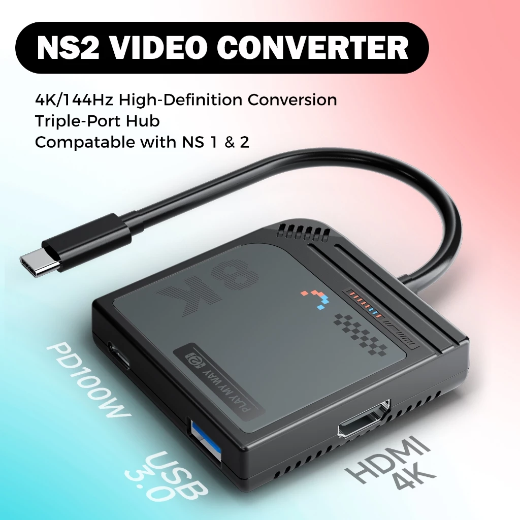 Giới Thiệu Bộ chuyển đổi video cho Nintendo Switch 2 L1207 - IINE