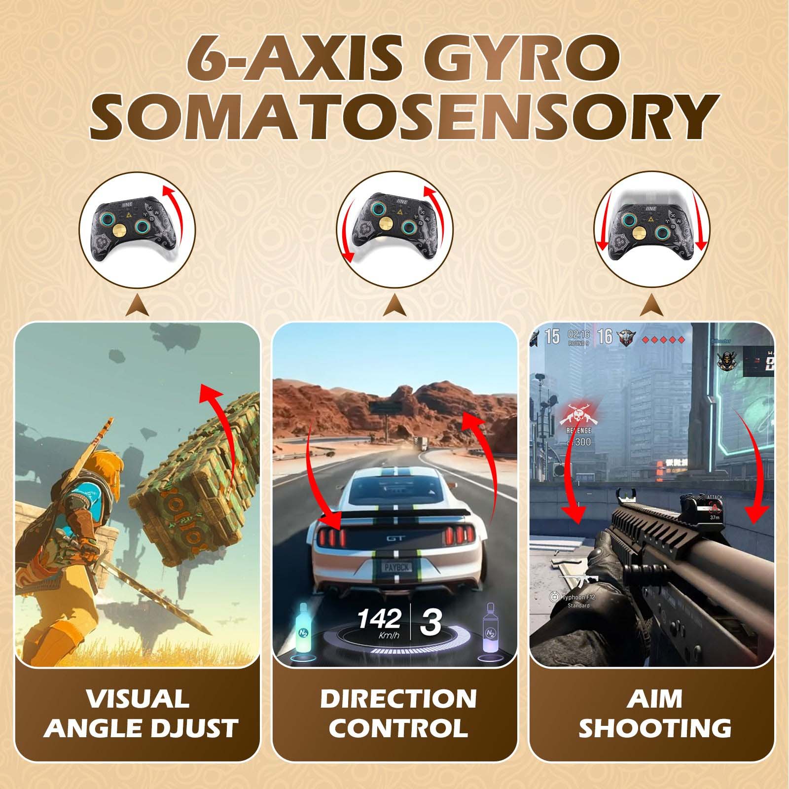 Giới Thiệu Tay cầm không dây phiên bản Ares Zelda cho Nintendo Switch 2 L1261 - IINE