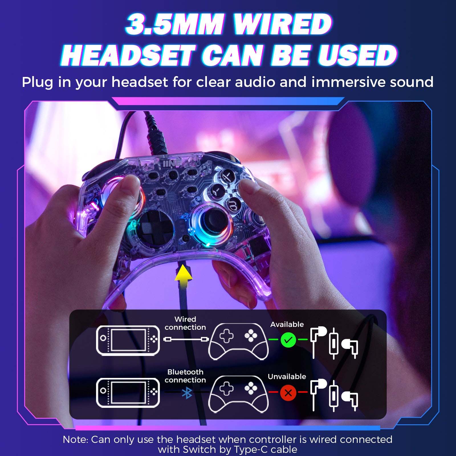 Giới Thiệu Tay cầm không dây phiên bản Astraea Transparent cho Nintendo Switch 2 L1260 - IINE