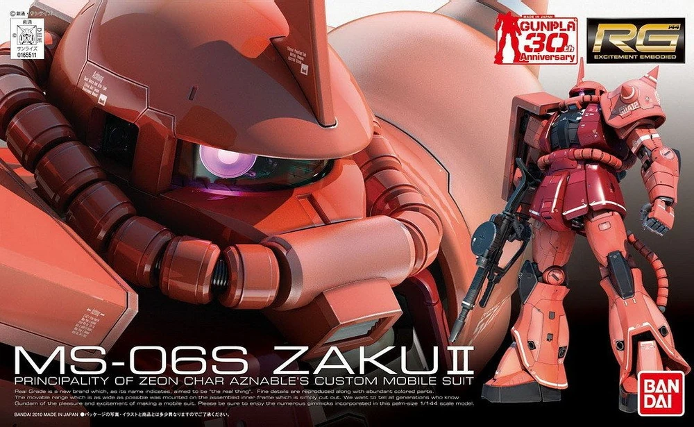 Mô hình Gundam RG 1/144 MS-06S Zaku II - Bandai