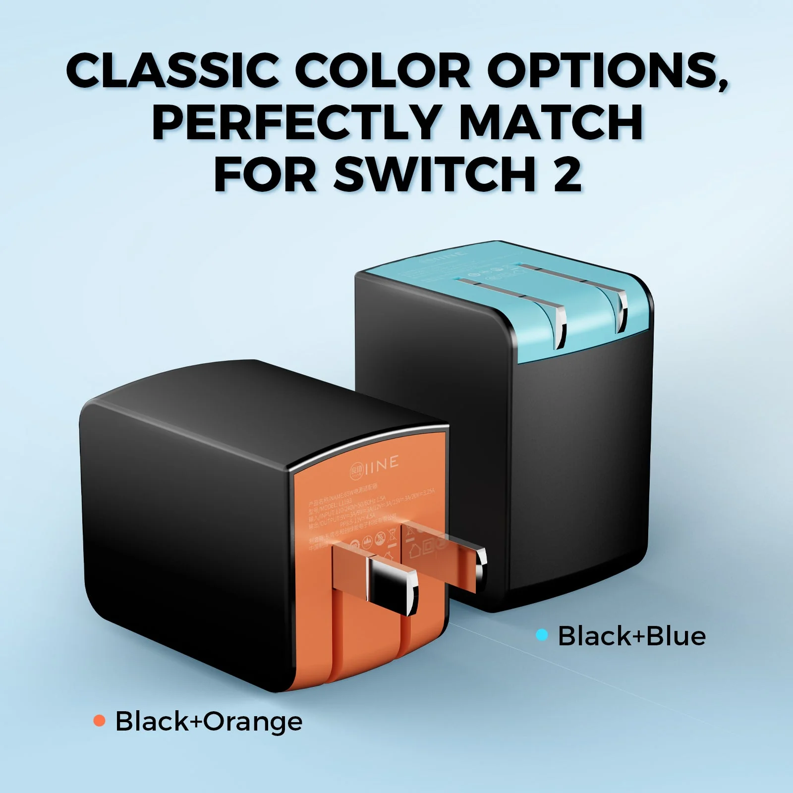 Giới Thiệu Sạc nhanh 65W phiên bản màu xanh cho Nintendo Switch 2 L1193 - IINE