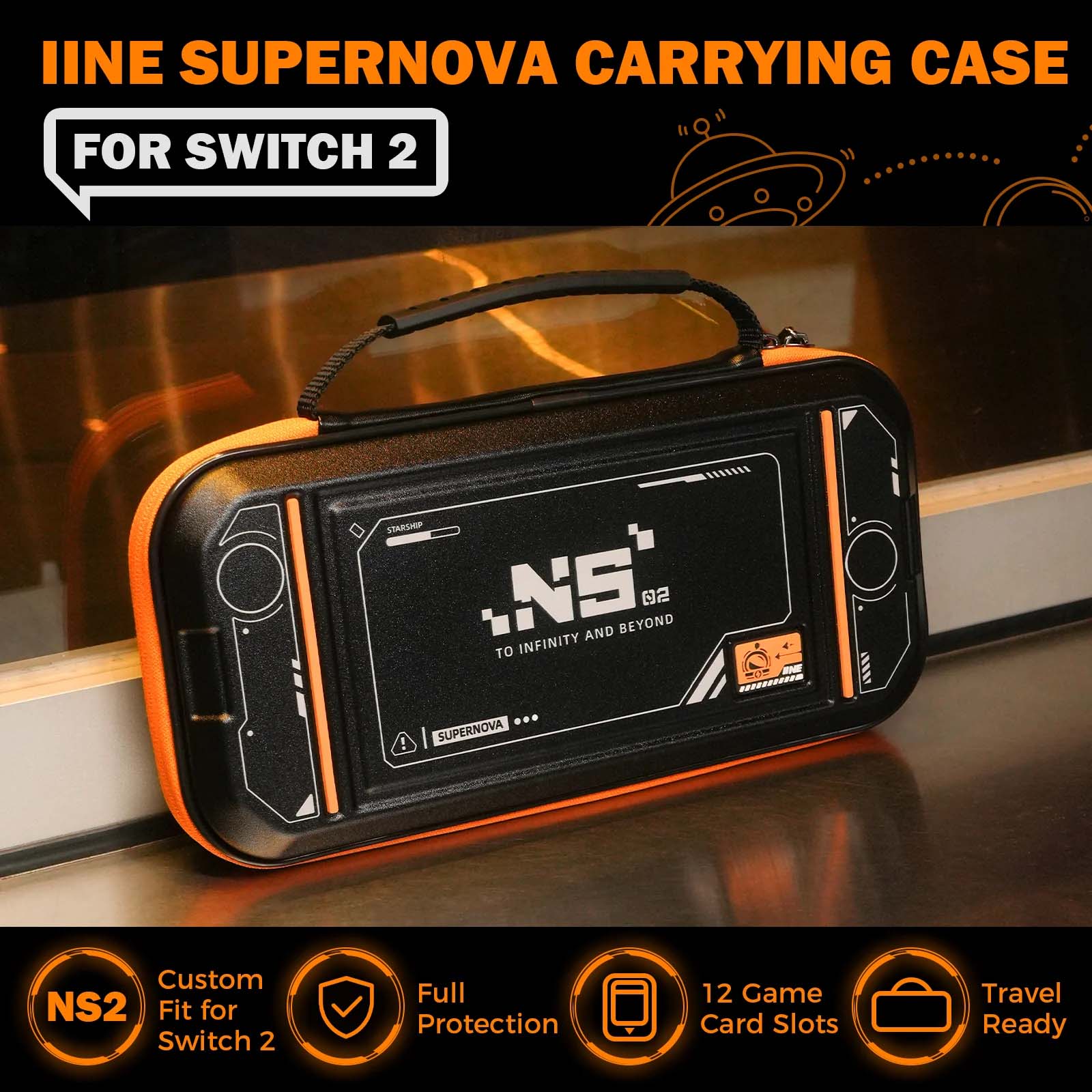Giới Thiệu Túi đựng phiên bản Supernova cho Nintendo Switch 2 L1188 - IINE