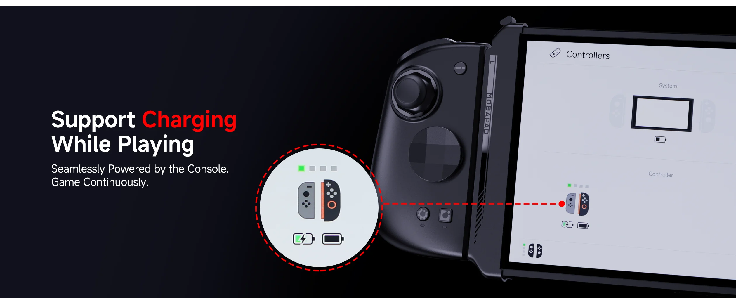 Adaptor Joy-con C70 Pro cho nintendo Switch 2 - Mobapad