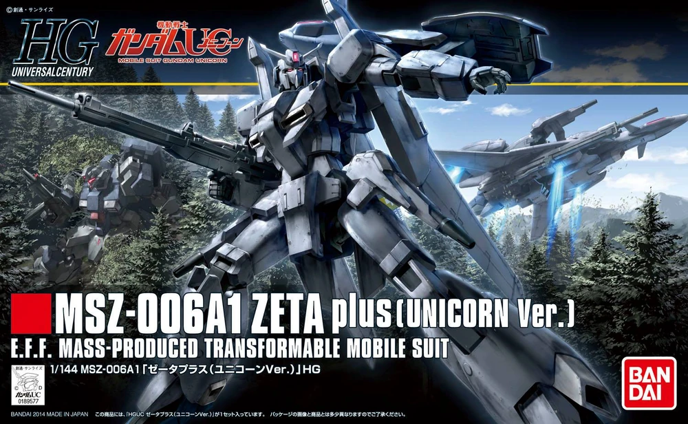 Mô hình Gundam HG 1/144 MSZ-006A1 Zeta Plus (Unicorn Ver.) - Bandai