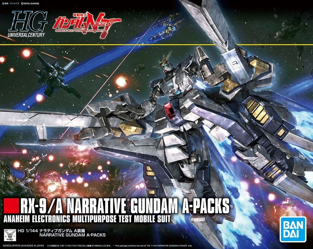 Mô hình Gundam HG 1/144 RX-9/A Narrative Gundam A-Packs - Bandai