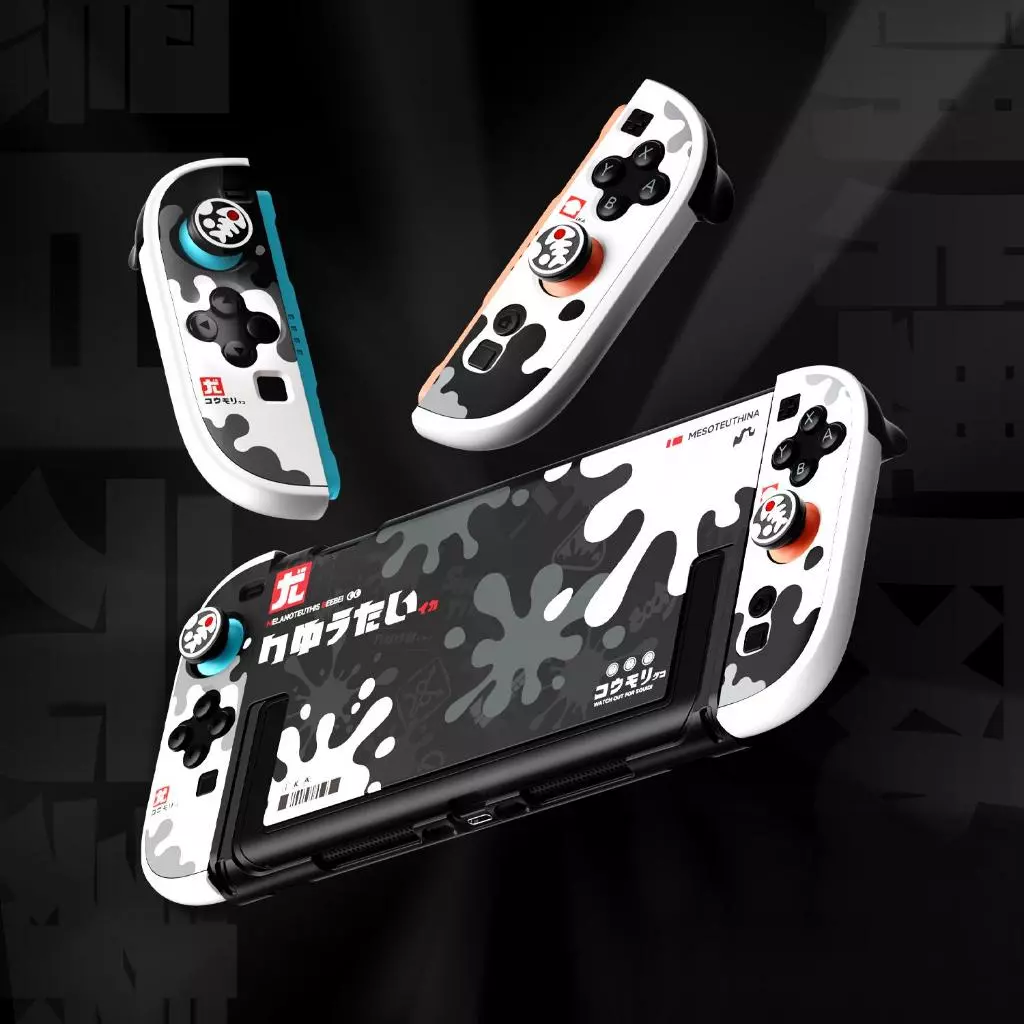 Ốp bảo vệ thân máy và tay cầm phiên bản Ink White Splash cho Nintendo Switch 2 L1287 - IINE