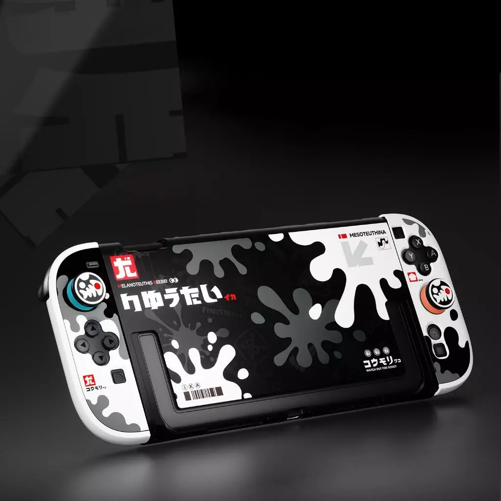 Ốp bảo vệ thân máy và tay cầm phiên bản Ink White Splash cho Nintendo Switch 2 L1287 - IINE