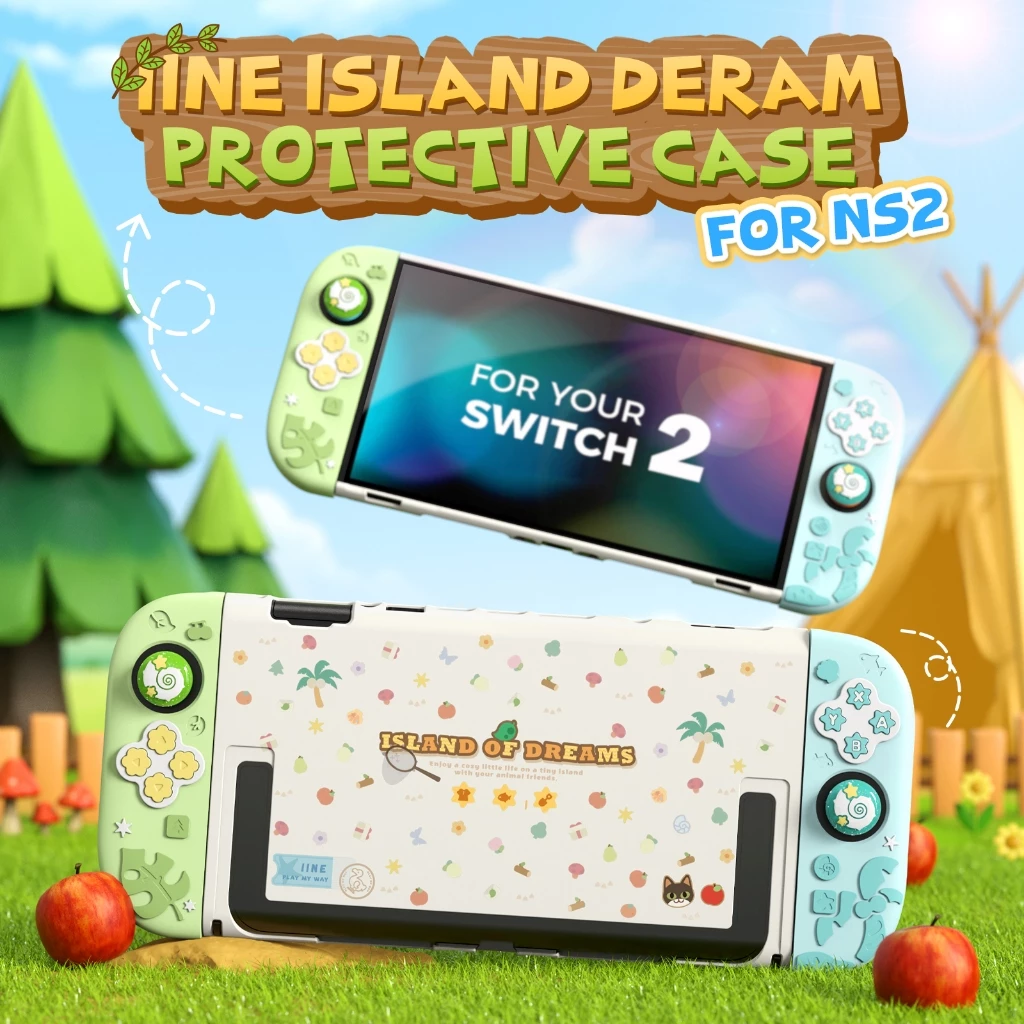 Ốp bảo vệ thân máy và tay cầm phiên bản Island Dream cho Nintendo Switch 2 L1268 - IINE