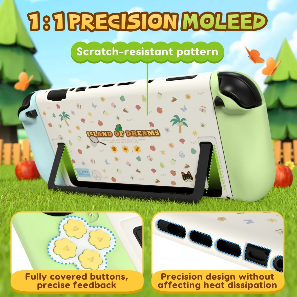 Ốp bảo vệ thân máy và tay cầm phiên bản Island Dream cho Nintendo Switch 2 L1268 - IINE
