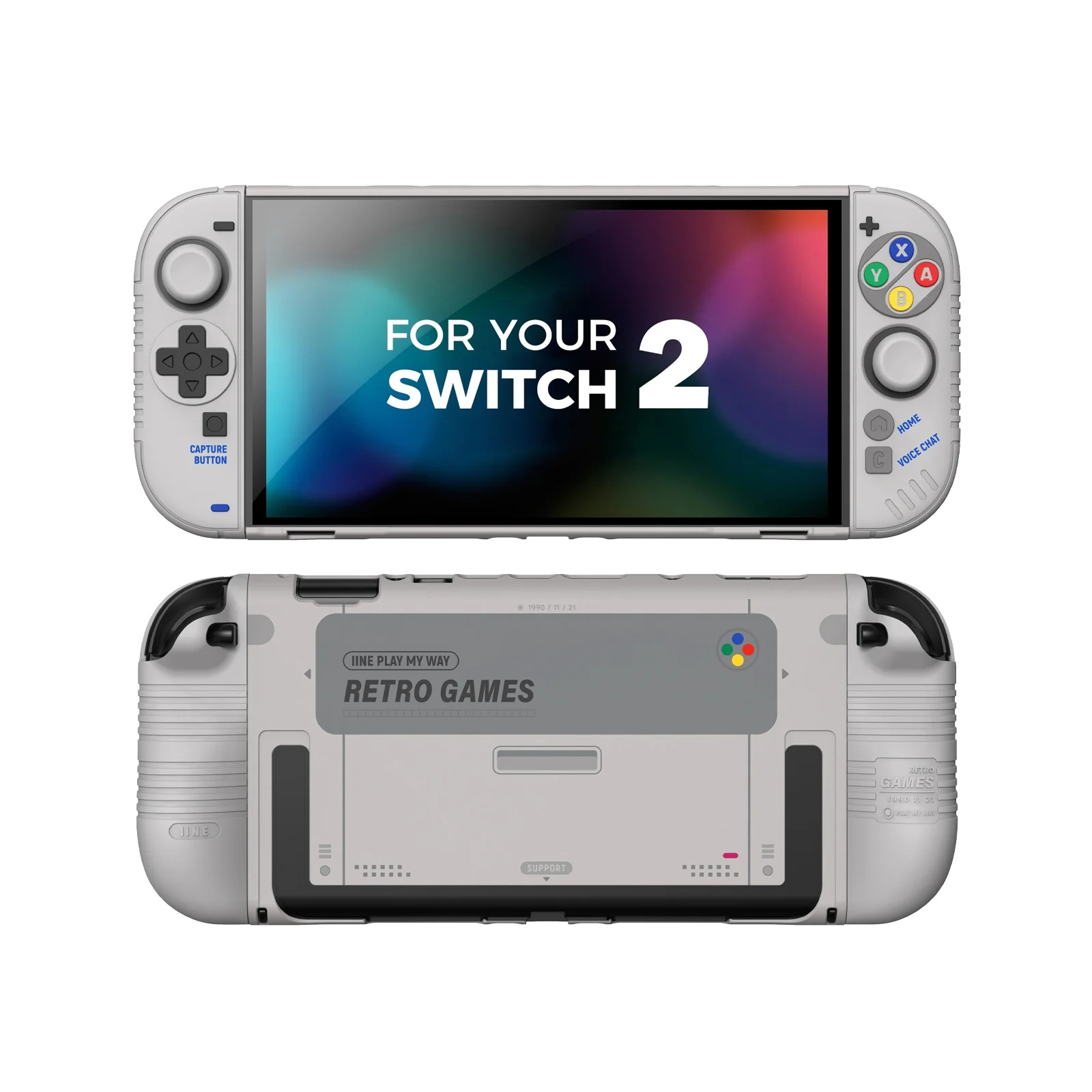 Ốp bảo vệ thân máy và tay cầm phiên bản Retro cho Nintendo Switch 2 L1289 - IINE