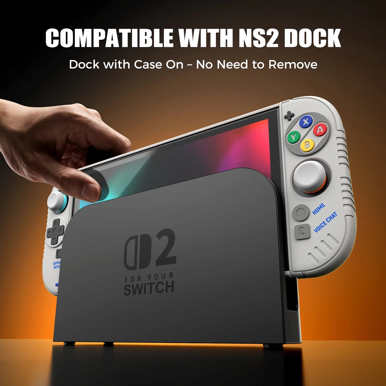 Ốp bảo vệ thân máy và tay cầm phiên bản Retro cho Nintendo Switch 2 L1289 - IINE