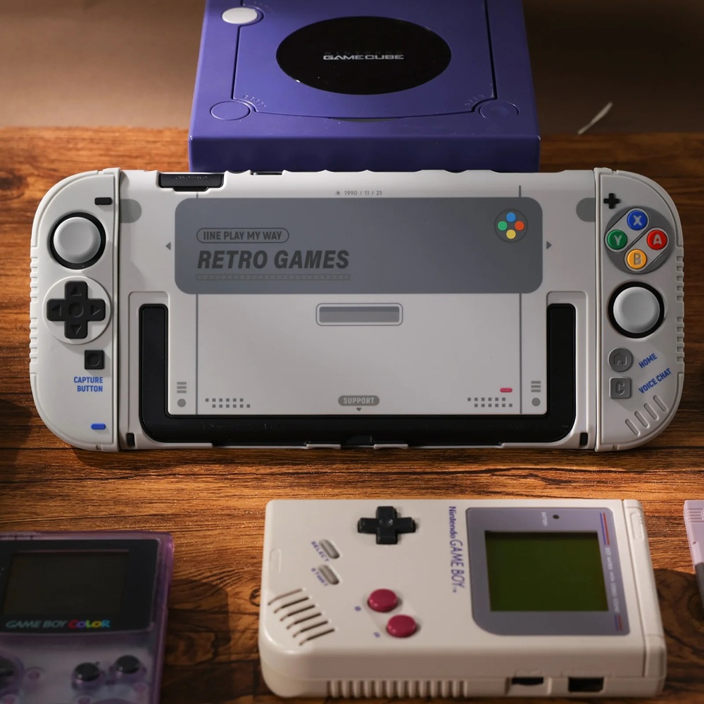 Ốp bảo vệ thân máy và tay cầm phiên bản Retro cho Nintendo Switch 2 L1289 - IINE