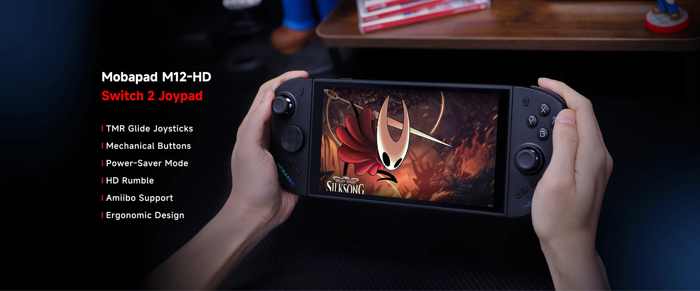 Giới Thiệu Tay cầm Joy-con M12 HD cho Nintendo Switch 2 - Mobapad