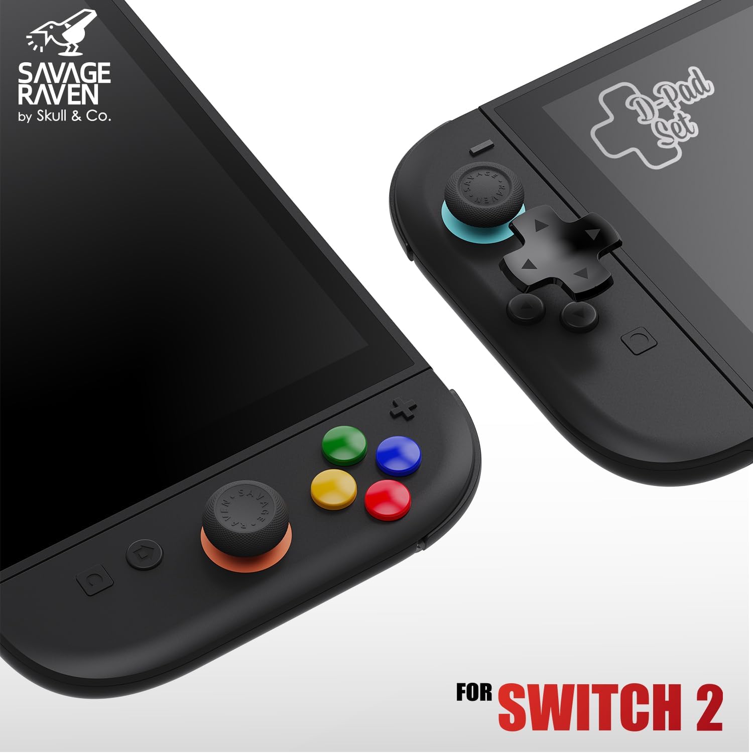 Bộ bọc nút D-pad Button Cap Set cho Nintendo Switch 2 - Skull & Co