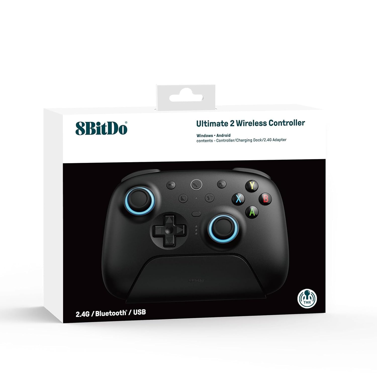 Tay cầm không dây 8BitDo Ultimate 2 phiên bản màu đen dành cho Nintendo Switch
