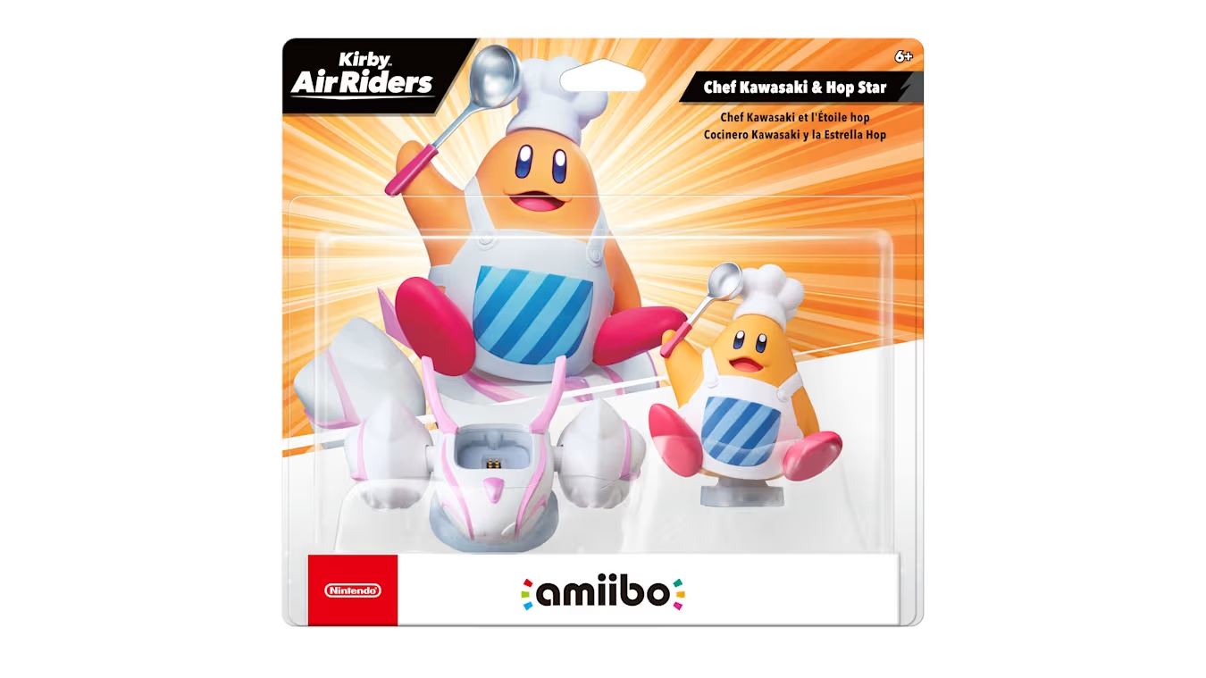 Amiibo Chef Kawasaki & Hop Star - Game Kirby Air Riders