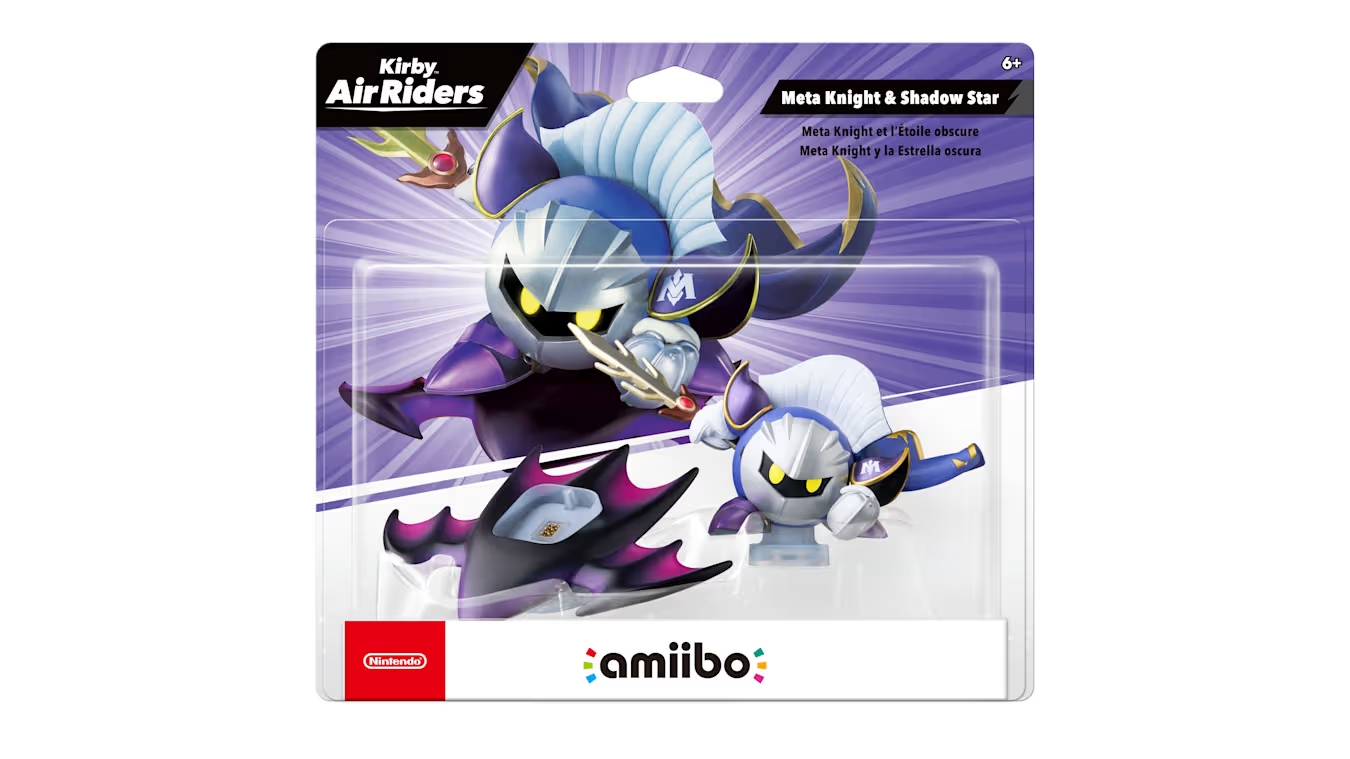 Amiibo Meta Knight & Shadow Star - Game Kirby Air Riders