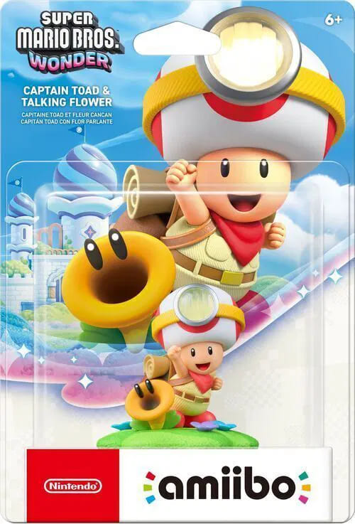 Giới Thiệu Amiibo Captain Toad and Talking Flower - Game Super Mario Bros. Wonder