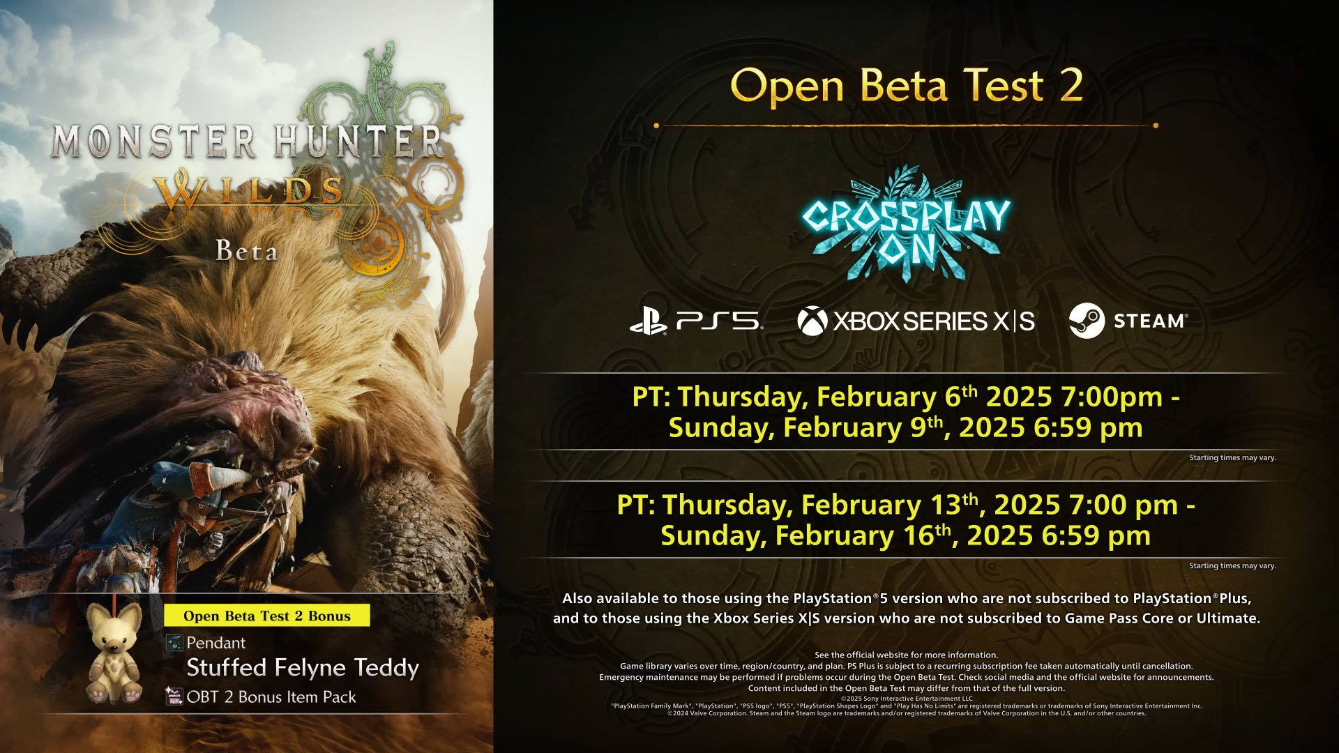 Monster Hunter Wilds sẽ mở đợt open beta tiếp theo vào tháng 2