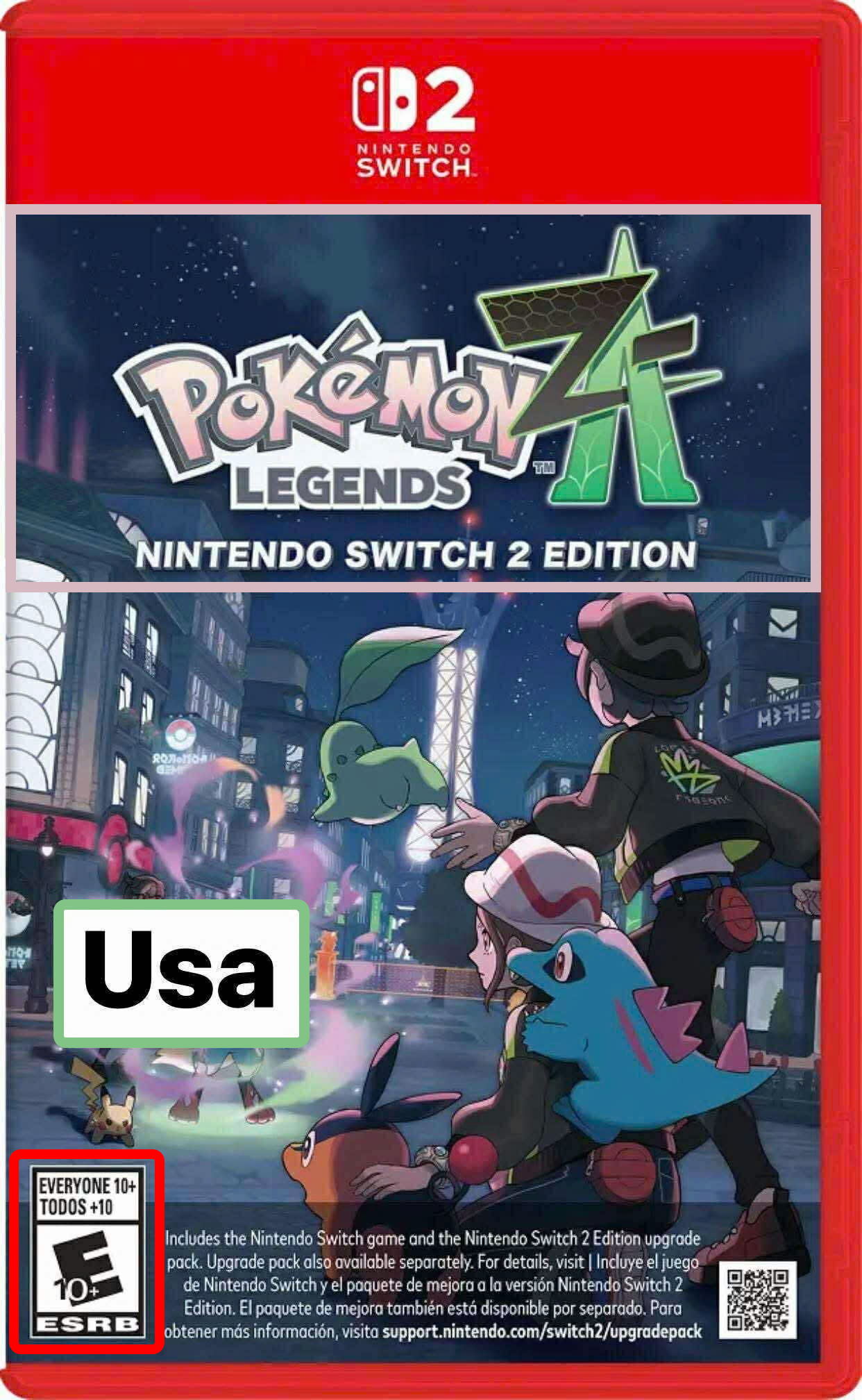 Cách phân biệt băng game theo từng vùng của Pokémon Legends: Z-A