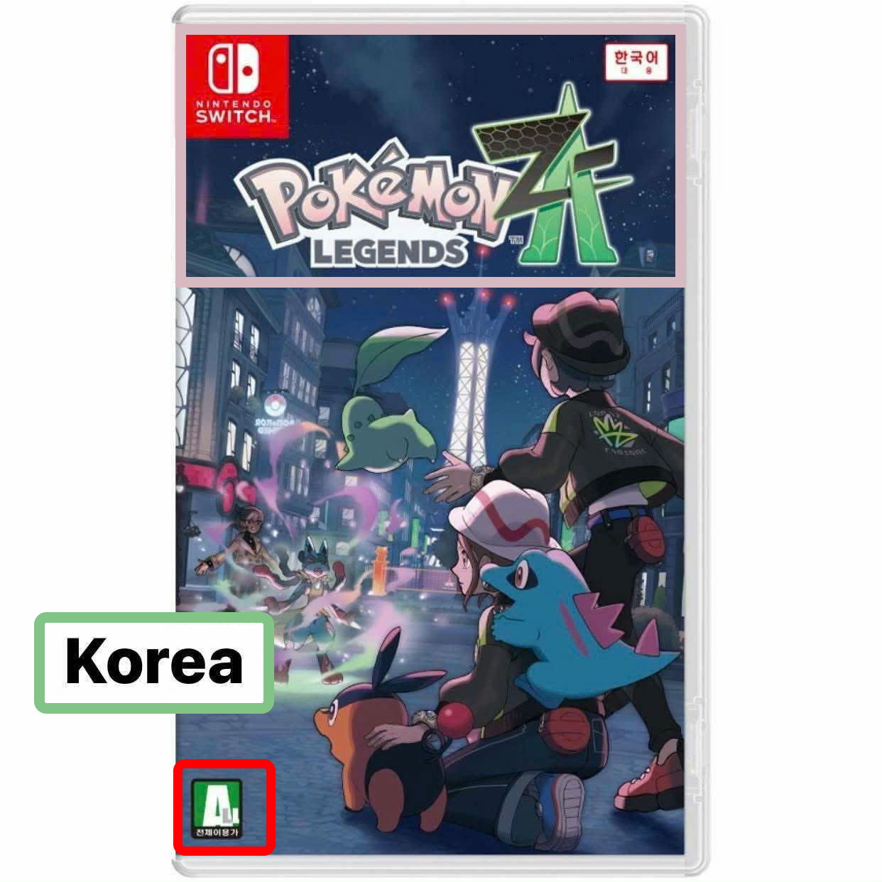 Cách phân biệt băng game theo từng vùng của Pokémon Legends: Z-A
