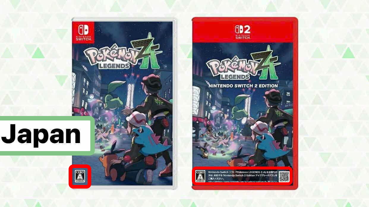 Cách phân biệt băng game theo từng vùng của Pokémon Legends: Z-A