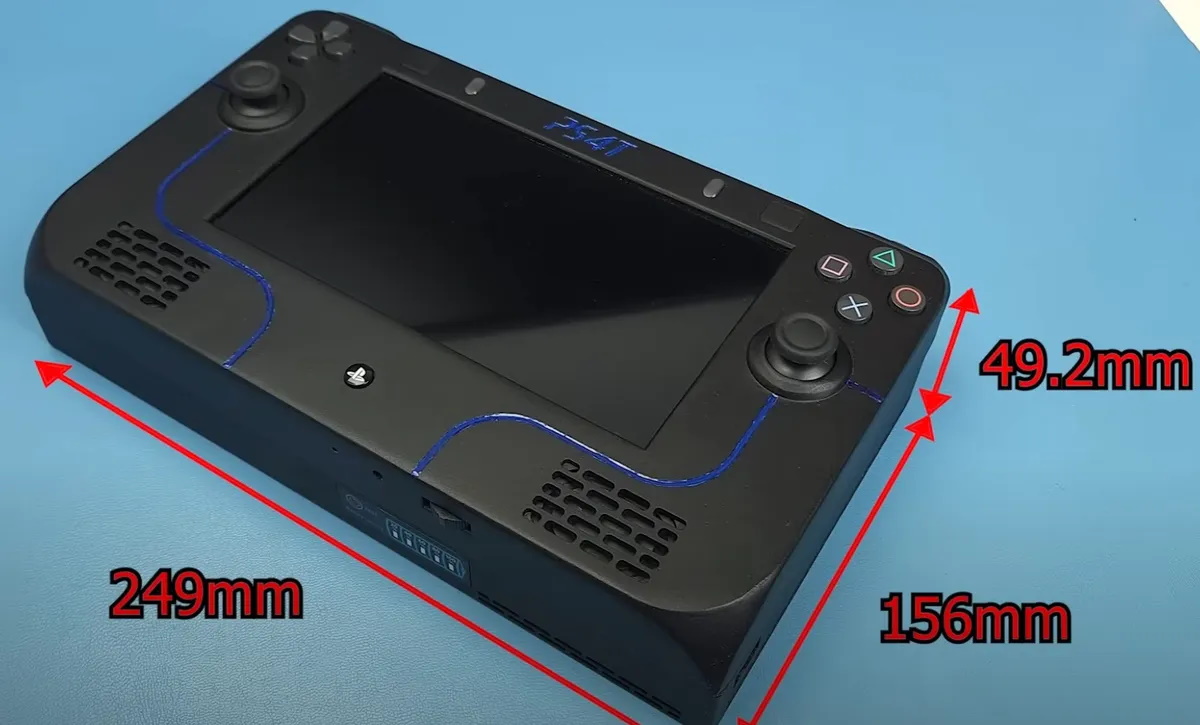 Modder biến PlayStation 4 Slim thành máy chơi game cầm tay