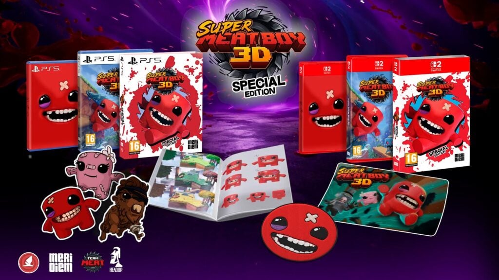 Super Meat Boy 3D sẽ có phiên bản đĩa vật lý cho PS5 và Switch 2
