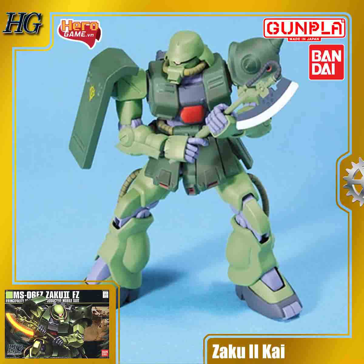 Mô hình Gundam HG 1/144 MS-06FZ Zaku II Kai - Bandai