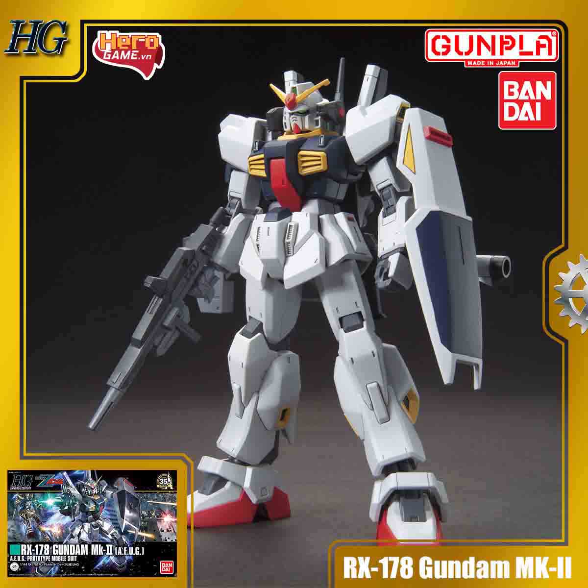 Mô hình Gundam HG 1/144 RX-178 Gundam Mk-II (A.E.U.G.) (Revive Ver.) - Bandai