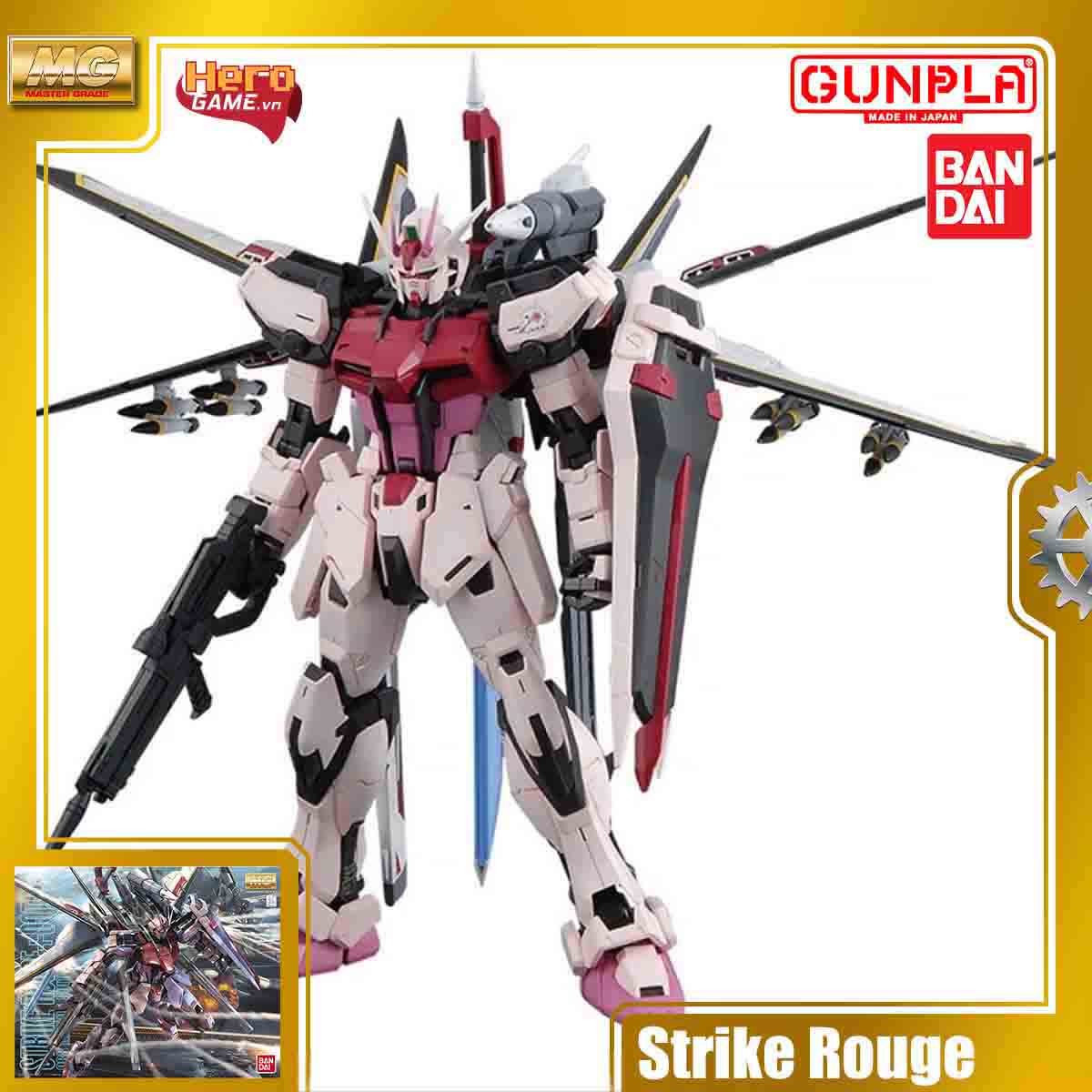 Mô hình Gundam MG 1/100 MBF-02+EW454F Strike Rouge + Ootori (Ver. RM) - Bandai