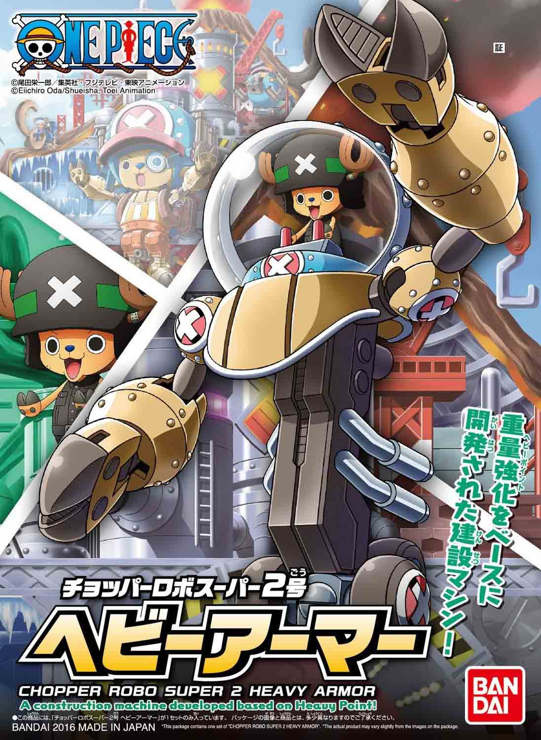 Mô hình lắp ráp One Piece Chopper Robot Super 2 Heavy Armor - Bandai