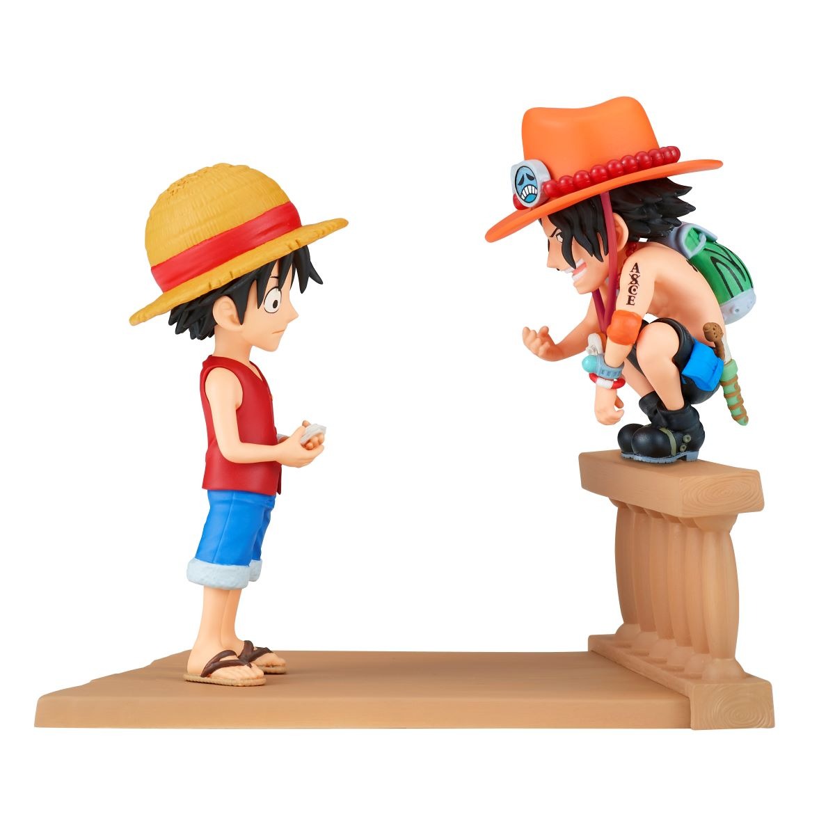 Mô hình One Piece Log Stories Monkey D.Luffy & Portgas D.Ace World Collectable Figure Banpresto - BANDAI