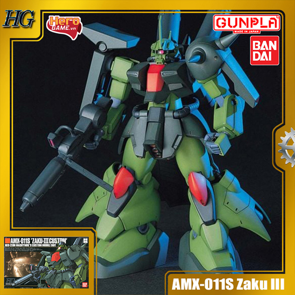 Mô hình Gundam HG 1/144 AMX-011S Zaku III Custom - Bandai