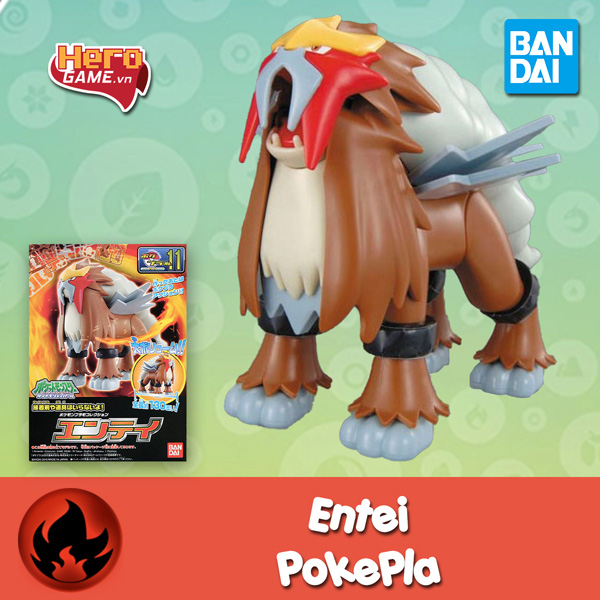 Mô hình lắp ráp Entei Pokemon Plamo Collection - BANDAI